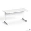 Kép 1/5 - Íróasztal szürke fémlábbal 140x70cm MAYAH Freedom SV-26 fehér