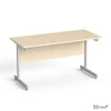 Íróasztal szürke fémlábbal 140x70cm MAYAH Freedom SV-26 juhar