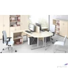 Kép 2/2 - Íróasztal szürke fémlábbal 140x70cm MAYAH Freedom SV-26 juhar