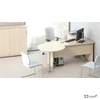 Íróasztal íves jobboslaplábbal 160x80cm MAYAH Freedom SV-23 juhar