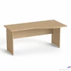 Kép 1/3 - Íróasztal íves jobboslaplábbal 160x80cm MAYAH Freedom SV-23 kőris