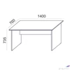Kép 4/5 - Íróasztalllap lábba 140x70cm Freedom SV-20 fehér MAYAH 