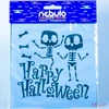 Sablon stencil Halloween csontok, 14,5x14,5cm nebulo