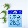 Sablon stencil Halloween csontok, 14,5x14,5cm nebulo