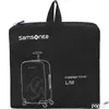 Kép 2/2 - Samsonite bőröndhuzat L/M foldable Luggage cover 121223/1041 Fekete