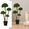 Kép 1/3 - Selyemvirág - művirág 128cm buxus bonsia zöld 48x128cm SDDST5 élthű