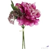Kép 2/2 - Selyemvirág - művirág 21cm pink viágcsokor 5x10x21cm SDDST5 élethű