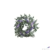 Kép 2/3 - Selyemvirág - művirág 25cm levendula koszorú lila 25x25x25cm SDDST5  élethű