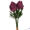 Kép 3/4 - Selyemvirág - művirág 40cm Cynara lila 7x7x40cm articsóka SDDST5 élthű