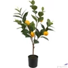 Kép 2/3 - Selyemvirág - művirág 70cm citrus citrom citromsárga 33x28x70cm SDDST5 élthű