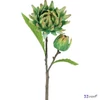 Selyemvirág művirág 73cm cynara zöld 15x19x73cm articsóka DST5 élethű