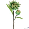 Kép 2/2 - Selyemvirág - művirág 73cm cynara zöld 15x19x73cm articsóka SDDST5 élethű