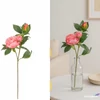 Kép 1/2 - Selyemvirág - művirág 90cm peony alertie  rózsaszín 10x14x90cm SDDST5 Pünközsdi rózsa élethű