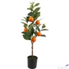 Kép 2/3 - Selyemvirág - művirág fa 70cm citrus naracsfa naracssárga 33x28x70cm SDDST5 élethű exkluzív termék