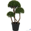 Kép 2/3 - Selyemvirág - művirág fa 80cm buxus bonsia zöld 80x40x32cm SDDST5 élthű