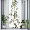 Selyemvirág - művirág girland2 Fehér zöld 130 cm 3cmx5cmx130cm sdkae