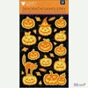 Sötétben világító matrica HALLOWEEN plasztik, 14,5 x 25 cm öntapadós