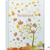 Kép 5/7 - Spirálfüzet A4 Ancor 68825 kockás 120lapos Notebook perforált lefűzhető színregiszteres lapok 2x3szín