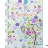 Kép 4/7 - Spirálfüzet A4 Ancor 68825 kockás 120lapos Notebook perforált lefűzhető színregiszteres lapok 2x3szín