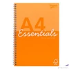 Kép 2/4 - Spirálfüzet A4 vonalas 80 lap, PUKKA PAD Unipad Essentials Jotta, vegyes