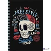 Spirálfüzet A5 kockás 80lap SHKOLYARYK Skate board