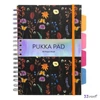 Spirálfüzet B5 vonalas 100 lap, PUKKA PAD Project Book Bloom vegyes minta