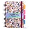 Spirálfüzet B5 vonalas 100 lap, PUKKA PAD Project Book Bloom vegyes minta