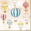 Szalvéta 33x33cm Air Balloons,20db-os