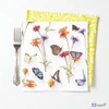 Szalvéta 33x33cm Butterfly garden white 20db-os