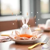 Szalvéta 33x33cm Easter Carrots 20db-os