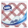 Szalvéta 45lap Sindy kockás minta