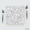 Szalvéta Ambiante Baroque Silver/White papír papírszalvéta 33x33cm,20db-os