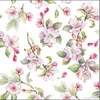 Kép 1/3 - Szalvéta Ambiente spring blosom white 25x25 3rétegű, 20db/csomag 12518160