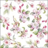 Kép 3/3 - Szalvéta Ambiente spring blosom white 25x25 3rétegű, 20db/csomag 12518160