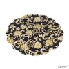 Szalvéta Ambiente virágos Baraqoue Flowers dia, arany fekete papírszalvéta 33x33cm,20db-os