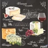 Kép 1/2 - Szalvéta 33x33cm World Of Cheese, 20db/csomag 