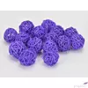 Kép 2/2 - Szárított termés rattan gömb 3cm-es (15db/csomag) lila színű [5998997740700] vessző gömb