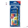 Kép 1/3 - Színes ceruza 12 Staedtler Noris Club 12db +Noris grafit+radír 61SET6