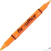 Kép 1/3 - Szövegkiemelő Flexoffice HL01' 1,0/4, 0mm kétvégű narancssárga Írószerek FLEXOFFICE FO-HL01O
