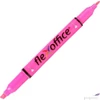Kép 1/3 - Szövegkiemelő Flexoffice HL01' 1,0/4, 0mm kétvégű rózsaszín Írószerek FLEXOFFICE FO-HL01R