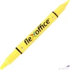 Kép 1/3 - Szövegkiemelő Flexoffice HL01' 1,0/4, 0mm kétvégű sárga Írószerek FLEXOFFICE FO-HL01Y