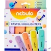 Kép 1/2 - Szövegkiemelő készlet Nebulo 2-5 mm 4 pasztell színű Írószerek NEBULO SZK-4-PSZ