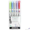 Kép 1/3 - Szövegkiemelő készlet Zebra 1,4/4,0 mm, kétvégű Mildliner Cool