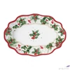 Kép 2/3 - Tál Porcelán karácsonyi 24,5x17x4,5cm, dobozbanChristmas Berries kézzel festett