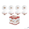 Kép 2/2 - Tál Porcelán karácsonyi 4 db-os, 11x5cm, dobozban, Christmas Melody