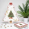 Tálca Porcelán karácsonyi 20,5x25,5cm, Christmas Tale dobozban