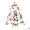 Kép 1/2 - Tálca Porcelán karácsonyi 20,5x25,5cm, Joyful Santa dobozban