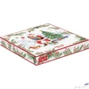 Kép 2/2 - Tálca Porcelán karácsonyi 20x19cm, Joyful Santa dobozban