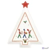Tálca Porcelán karácsonyi 21x16cm, Polar Express kézzel festett dobozban