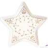 Kép 1/2 - Tálca Porcelán karácsonyi 19,5cm, csillagtálca Christmas Lights kézzel festett dobozban